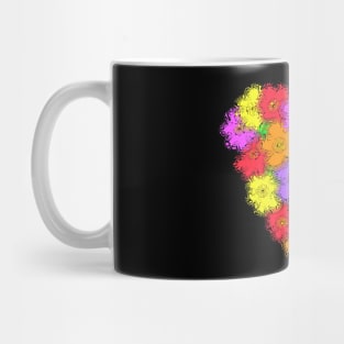 Swirly Flowered Heart Mug